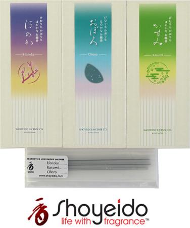 New Low Smoke Japanese Incense Sticks from Shoyeido