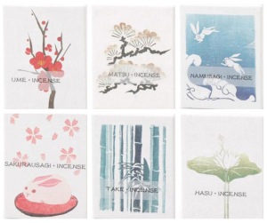 Hanga Japanese Incense sticks - Art boxes by Kousaido Hanga Japanese Incense sticks - Art boxes by Kousaido