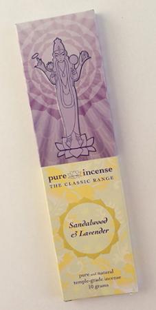 Pure Incense Sandalwood & Lavender in the Classic range Pure Incense Sandalwood & Lavender in the Classic range