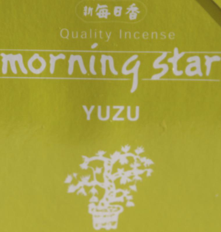 Morning Star Yuzu Incense Box of 50 sticks & holder by Nippon Kodo